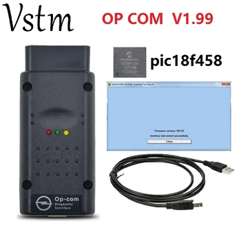 

OPCOM V1.99 Professional Diagnostic Tool For Opel OP COM OP-COM With PIC18F458 Firmware V1.59 Auto Scanner