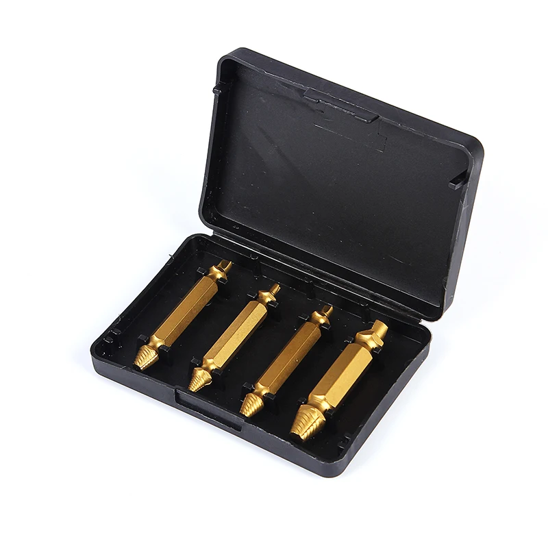 High Quality Screw Extractor Drill Set Broken Rusted Stripped Damaged