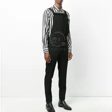 27-42! Новое поступление, мужские черные нагрудники для ночного клуба, мужские оригинальные корейские модные комбинезоны для отдыха, мужские тонкие шаровары, штаны для ног