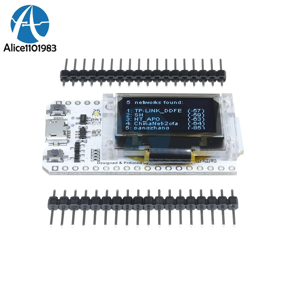 

CP2102 ESP32 0.96 Inch 0.96" Blue OLED Digital Display Bluetooth WIFI Wireless 32 Module Internet Development Board For Arduino