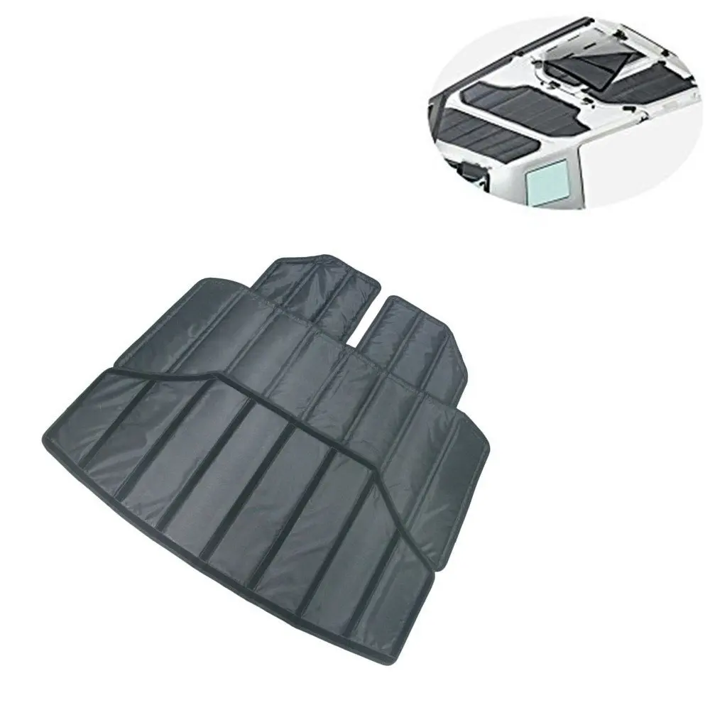 

set Lantsun J180 Car Accessories Hardtop Sound Deadener & Insulation 2012-2016 4 Door for Jeep Wrangler JK Sahara Rubicon