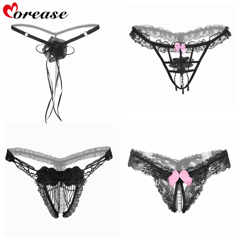 Morease женские секс игрушки сексуальный продукт T back флирт черное очаровательное