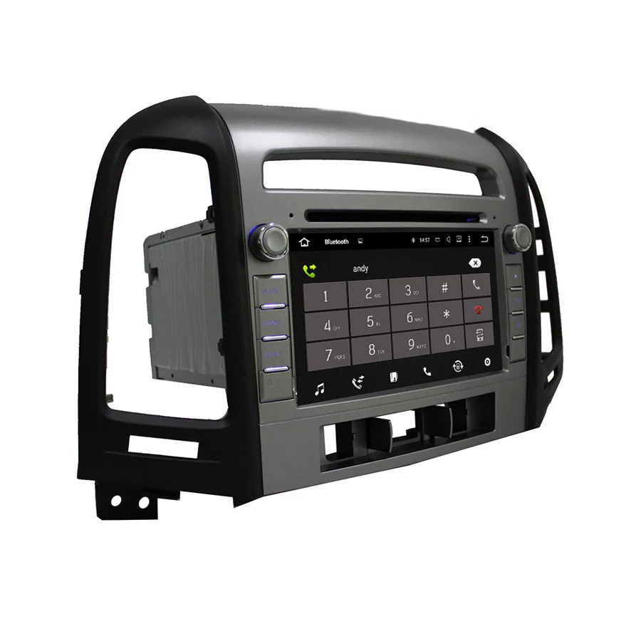 Cheap 8 Core 64GB rom Android 9.0 Navirider Car radio screen GPS Navigation for HYUNDAI Santa Fe IX45 06-11 bluetooth video Player 4