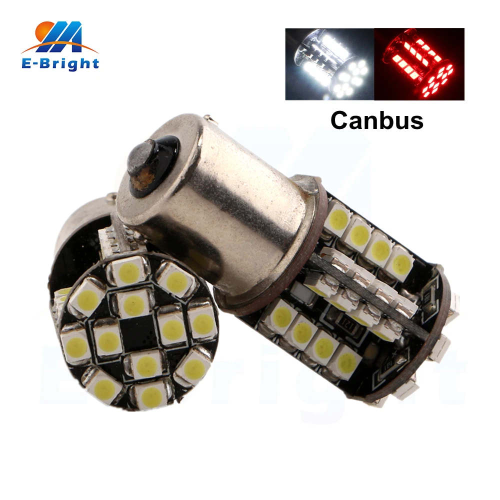 14 шт 12 V ошибок 1210 44 SMD 1156 BA15S 1157 BAY15D Canbus Светодиодная Лампочка Авто сигналы Включите света габаритные белый/красный/синий/