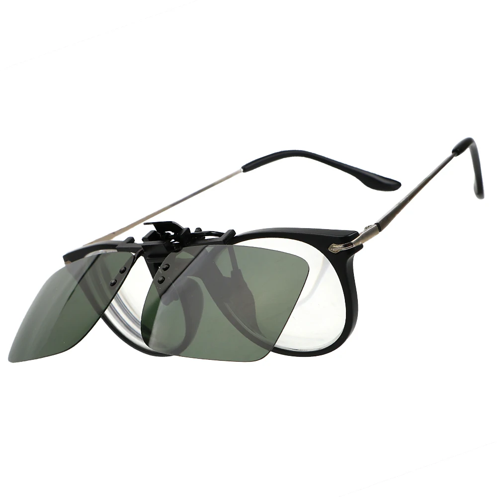 Polarized Sun Glasses Driver Goggles Anti-UVA UVB Interior Accessories Driving Night Vision Lens Clip On Sunglasses