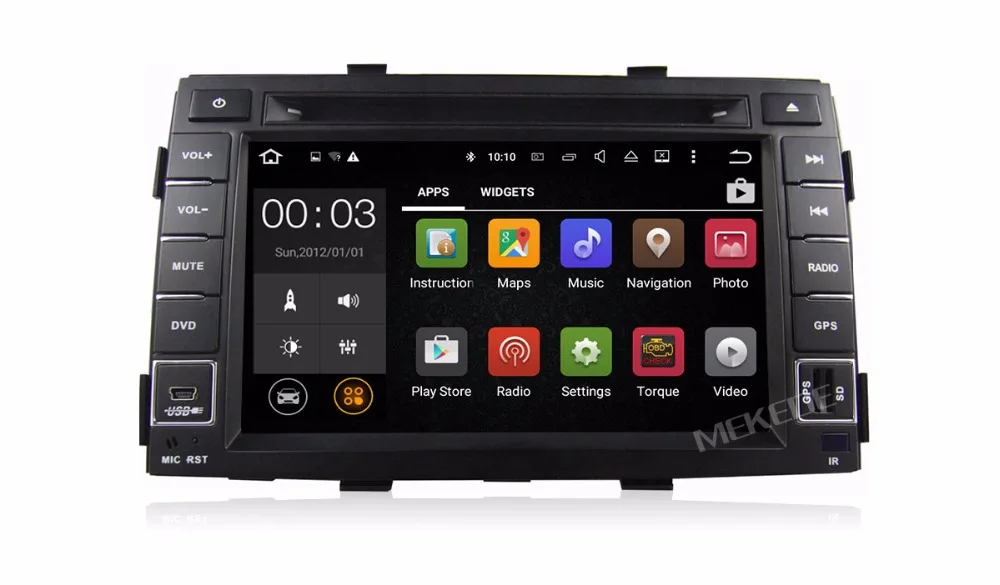 Flash Deal Free shipping 7inch  Android7.1 2G ARM  for KIA Sorento 2010 2011 2012 car audio radio player with gps navigator  dvd player 11