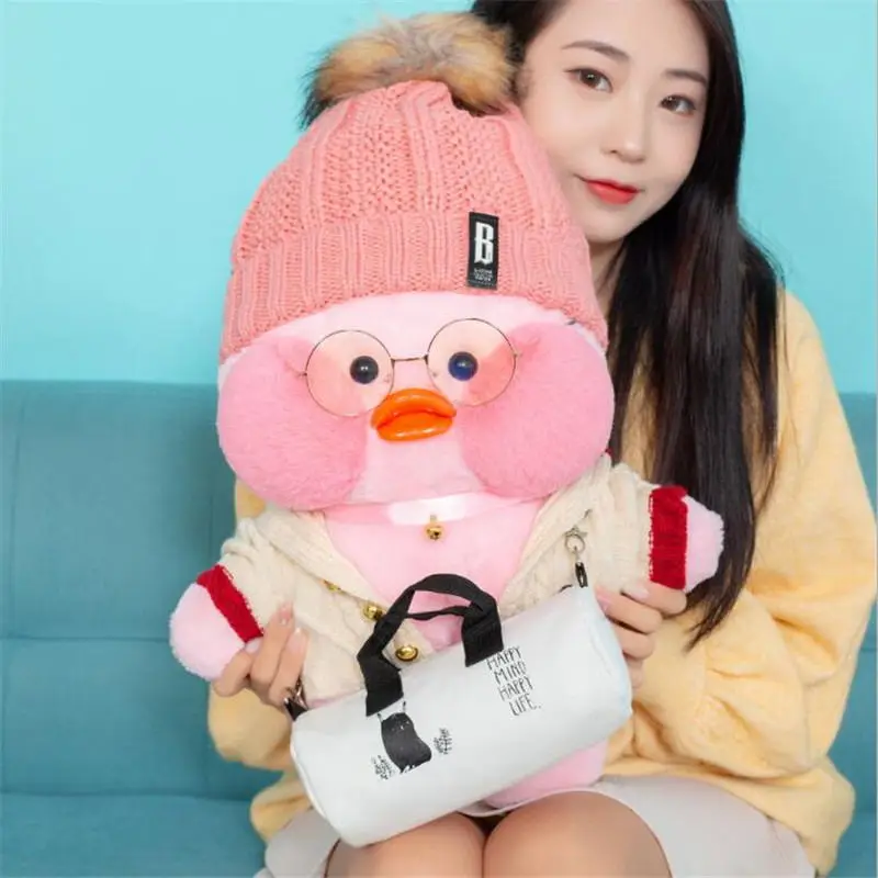 50 см Kawaii LaLafanfan кафе утка плюшевая игрушка мультяшная Милая Утка Мягкая кукла животные куклы детские игрушки подарок на день рождения для детей - Цвет: 14