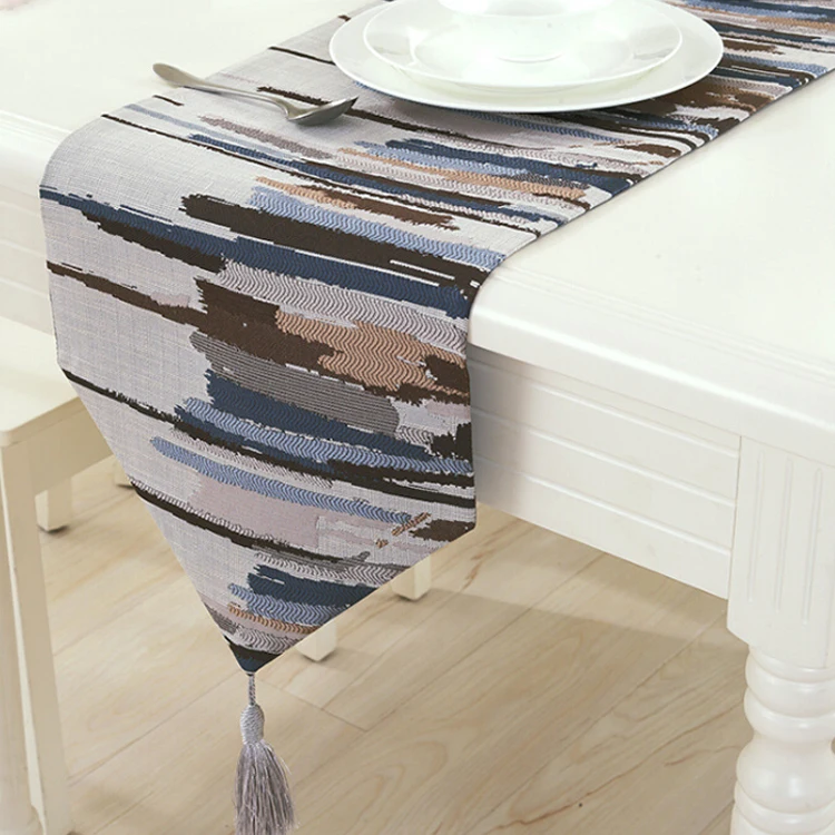 Fashion City colourful table runner color striped High-end modern tea table flag wedding colorful tablecloth european mordern Fashion City colourful table runner color striped High-end modern tea table flag wedding colorful tablecloth european mordern