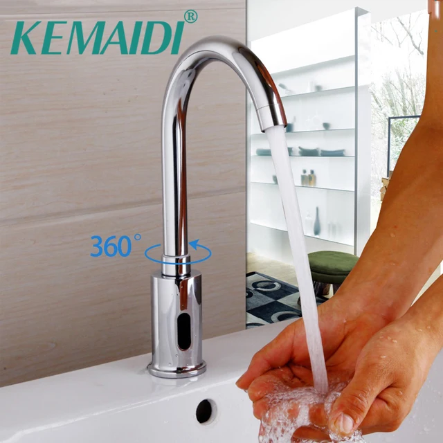 Kemaidi Bathroom Basin Faucet Torneira Automatic Hands Touch Sensor Kemaidi Bathroom Basin Faucet Torneira Automatic Hands Touch Sensor Faucets Br Sink Chrome