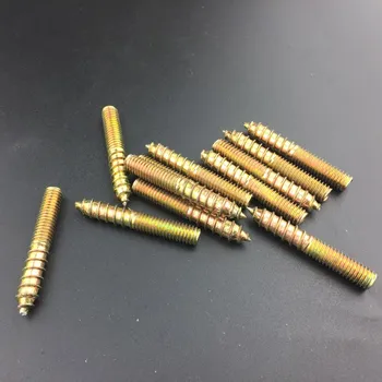 

M6 M8 double thread tail tip self-tapping screws color zinc self attack bolts sheet metal screw furniture bolt 40mm-100mm length