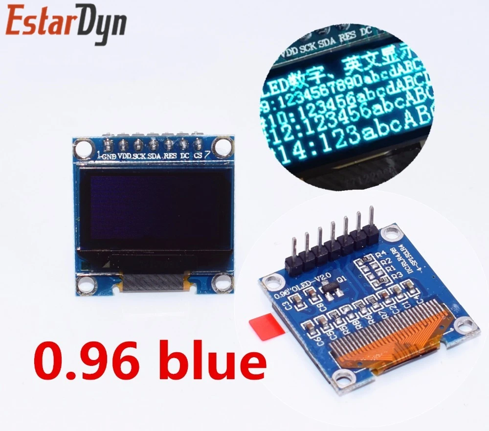 Oled lcd display 0,96 laptop 128x64-Blue