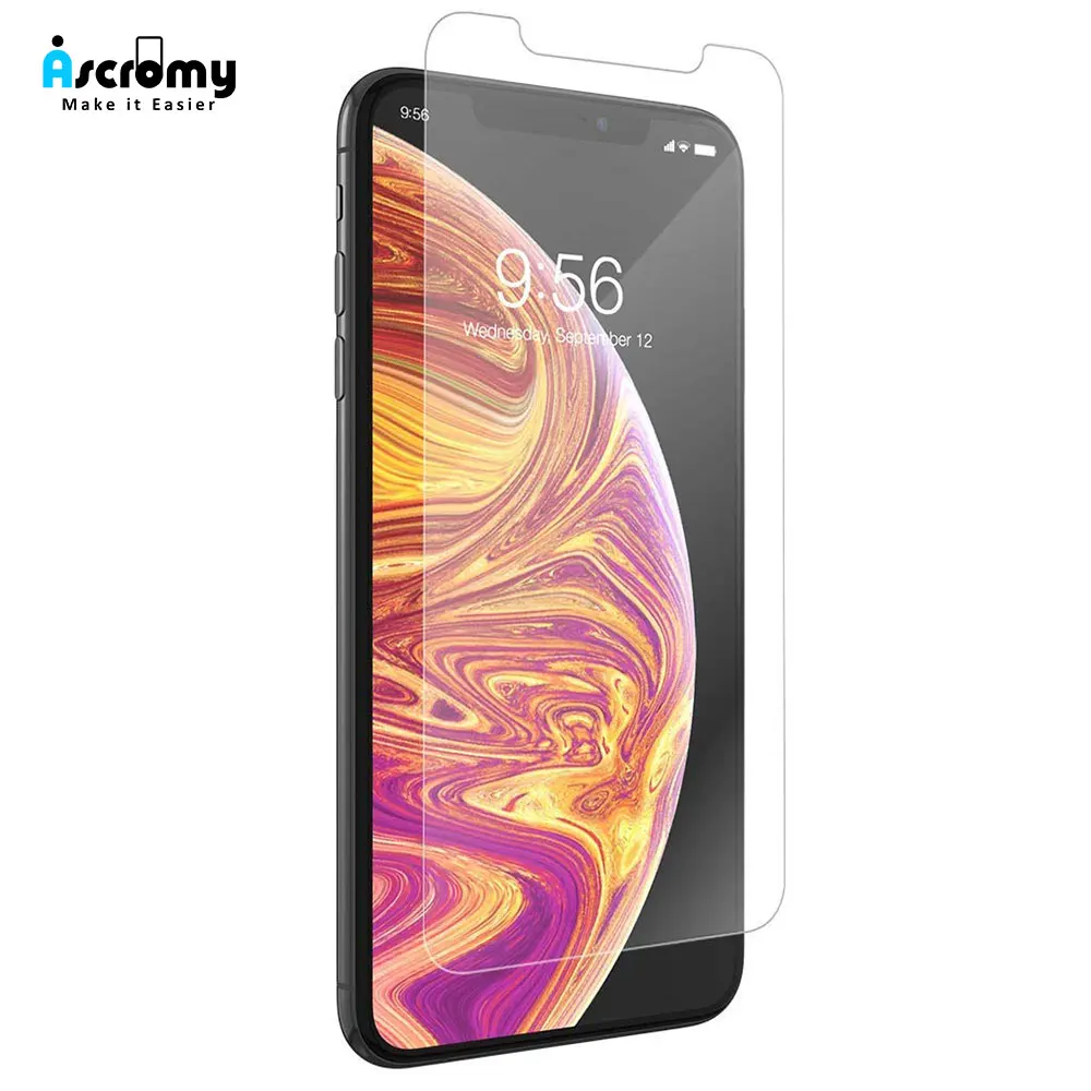 Ascromy For Apple iPhone XS Max Premium 9H Tempered Glass Screen Protector For iPhone X S XR 8 7 Plus 6 6S 8plus Protection Film (1)