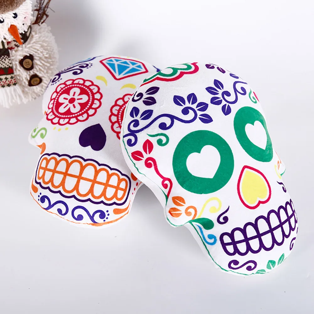 Украшение на Хэллоуин Karma, живая Подушка Dia De Los Muertos День мертвых сахарных черепов Хэллоуин, праздничная вечеринка, подарок