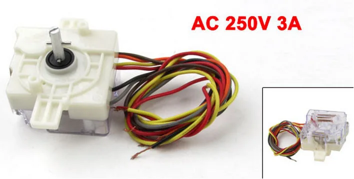 

Off White WEILI Washing Machine Parts 6 Wires Timer Time Controller AC 250V 3A