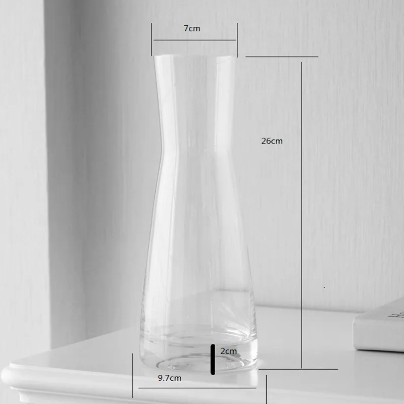 Прозрачная стеклянная ваза luckybamboo большая свадебная домашний декор|transparent glass