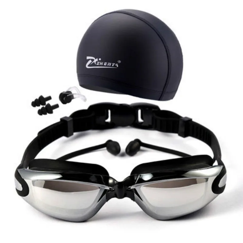 Maphissus 3pcs/set Swimming Goggles HD Shortsighted Swimming Glasses