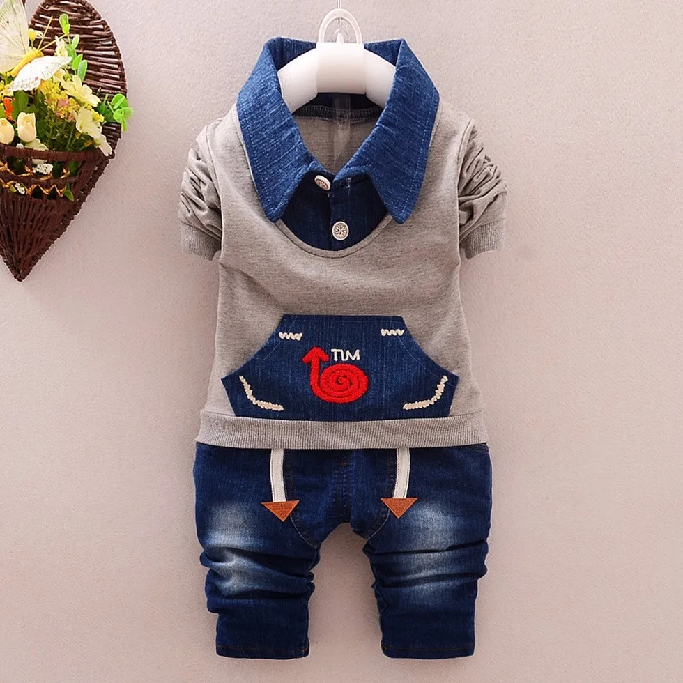 Bibicola spring autumn kids clothes set 2 pieces shirt+pants suit for boys baby clothes Toddler boy casual cotton clothing set baby boy clothes 2018 new spring black letter long sleeve t shirt casual long pants 2pcs suit kids boys clothes for 3 12y q29