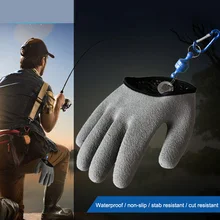 1 шт. рыболовные перчатки, противоскользящие, износостойкие, водонепроницаемые, дышащие, защитные перчатки, специально для ловли рыбы, морепродуктов