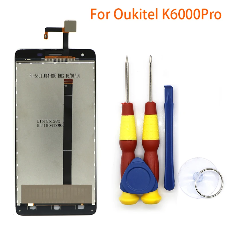 Новая оригинальная сенсорная панель для Oukitel K6000 pro запасные части + инструмент