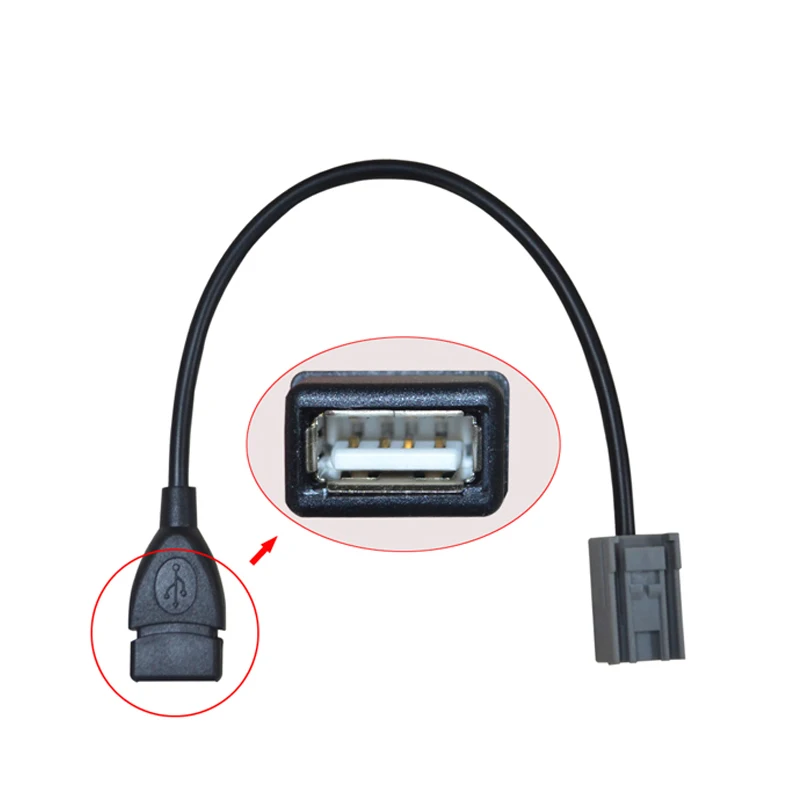 USB AUX MP3 аудио входной кабель для Honda CRV Accord Civic Jazz соединительный кабель