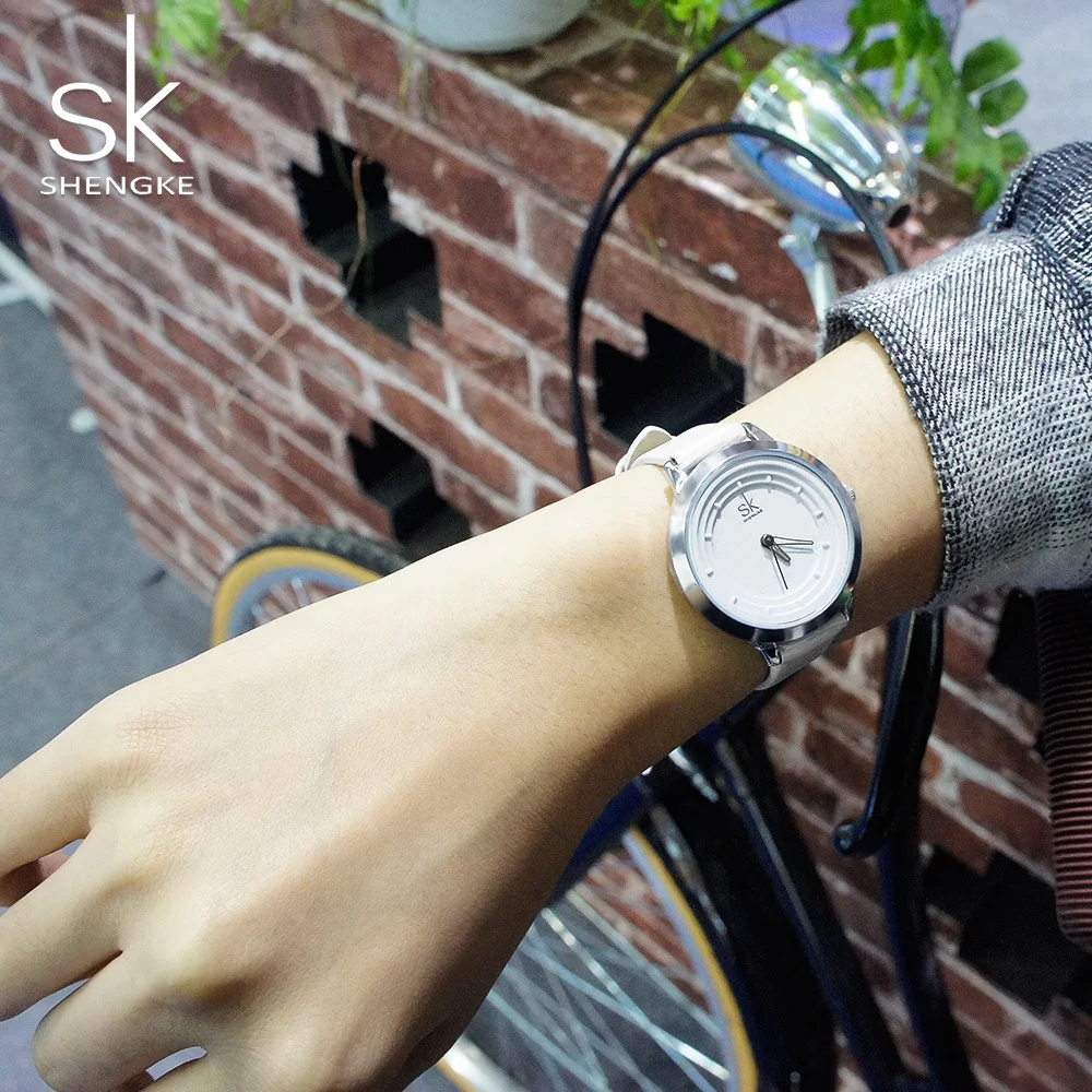 SHENGKE женские часы лучший бренд класса люкс SK модные кожаные reloj mujer relogio
