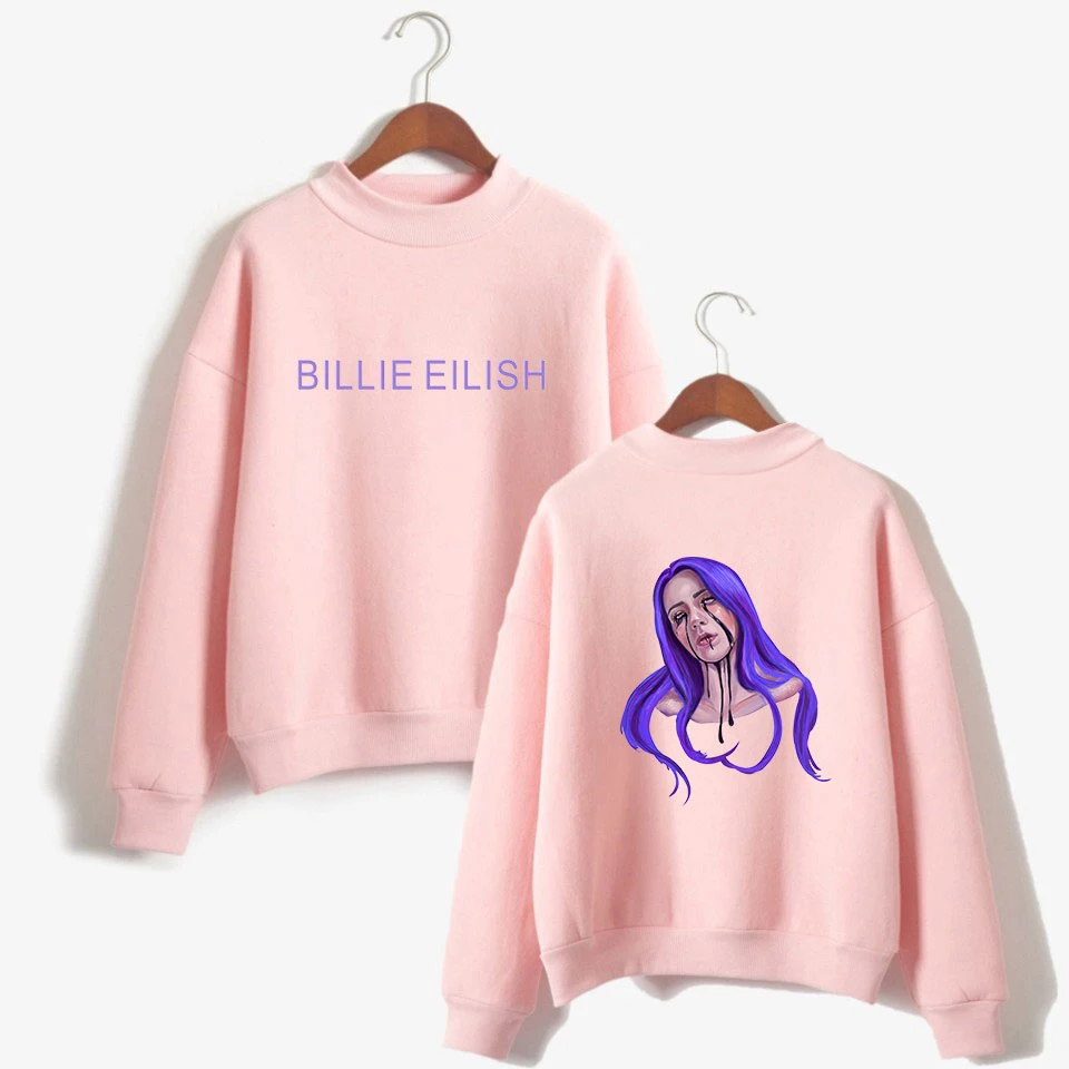 

New Arrive Billie Eilish capless hoodies Sweatshirts Women Men Long Sleeve Round neck Autumn Sweatshirts Billie Eilish Pullovers