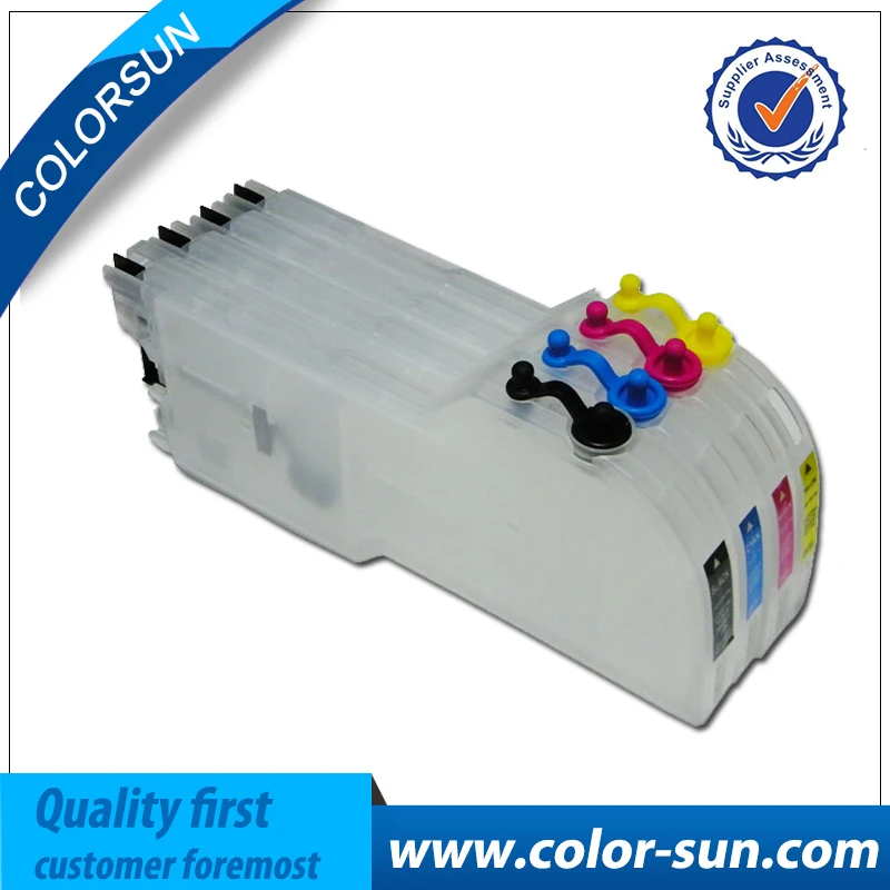 Ink cartridge for Brother LC39/LC985/LC38/LC61/LC980/LC990 long refillable ink cartridge for Brother DCP-J125,DCP-J315W printer