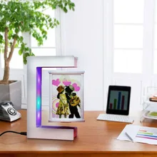 Magnetic Levitation Rotating Triangular Prism Picture Frame