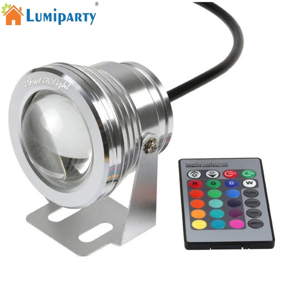 

Outdoor Underwater Lighting DC12V RGB Underwater LED Spot Light Flood Light Color Changing Lamp IP65 Waterproof for Pond