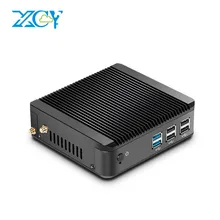 XCY Мини-ПК Intel Celeron 3755U Pentium 3805U Окна 10 4 ГБ Оперативная память 120 ГБ SSD для HTPC officework безвентиляторный Ультра энергосбережения