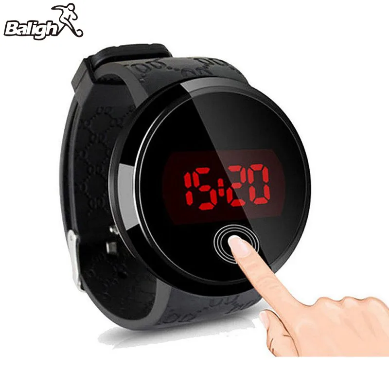 led touch watch