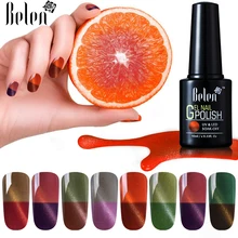 Belen 10 мл меняющий цвет под воздействием тепла кошачий глаз Гель-лак для ногтей Лаковая основа Топ Полупостоянный термо-лак
