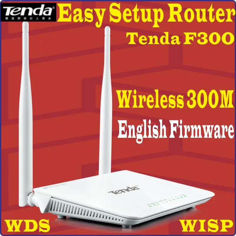 EnglishFirmware Tenda F300 300Mbps 802.11 b/g/n wireless repeater home network router WIFI range 300M super wide signal coverage