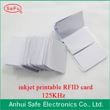125 кГц RFID бесконтактная струйная ПВХ id-карты двухсторонняя печать 100 шт./партия