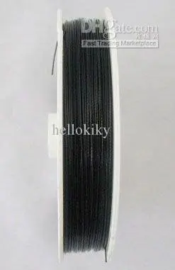 10 рулонов 100 м черный тигровый хвост бисерная проволока 0 45 мм M78|wire adaptor|wire maskwire