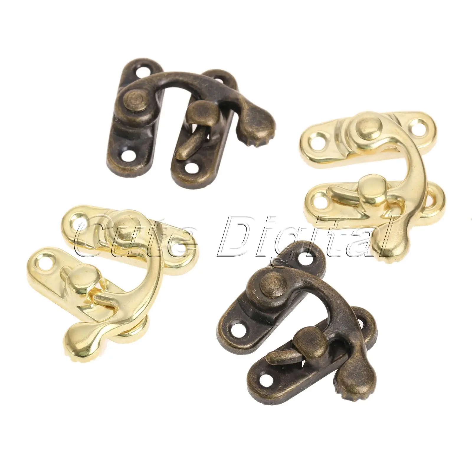12pcs Metal Vintage Hardware Hasps Decorative Jewelry Gift Wine