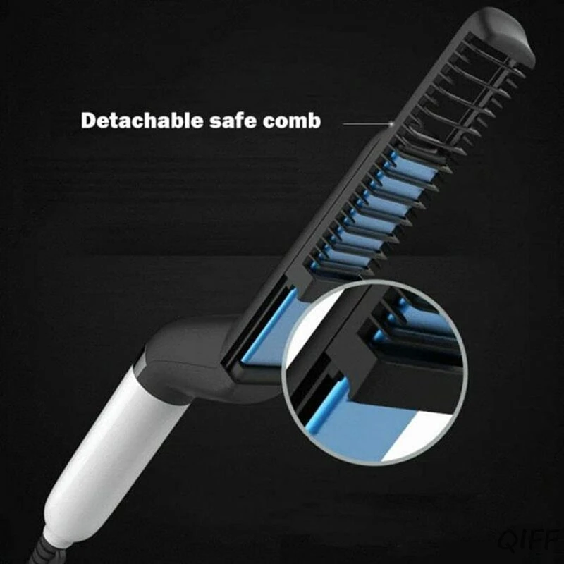 

Men Quick Beard Straightener Styler Comb Hair Curling Curler Show Cap Tool Multifunctional Hair Comb Personal Care Beard Combs