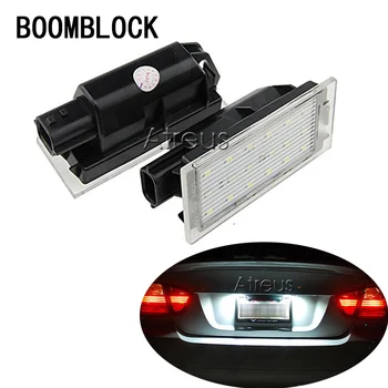 

2pcs For Renault Megane 2 3 Clio Laguna 2 3 Twingo Master Vel Satis 2006 Car LED License Number Plate Lights 12V White SMD lamp