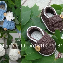 Популярные вязанные крючком пинетки череп квадратная ручная детская обувь первые ходунки обувь для дешево