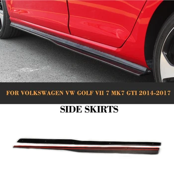 

Carbon Fiber Car Side Skirts Apron for Volkswagen VW Golf VII 7 GTI Hatchback Only 2014-2017 Non for Standard R Two Style