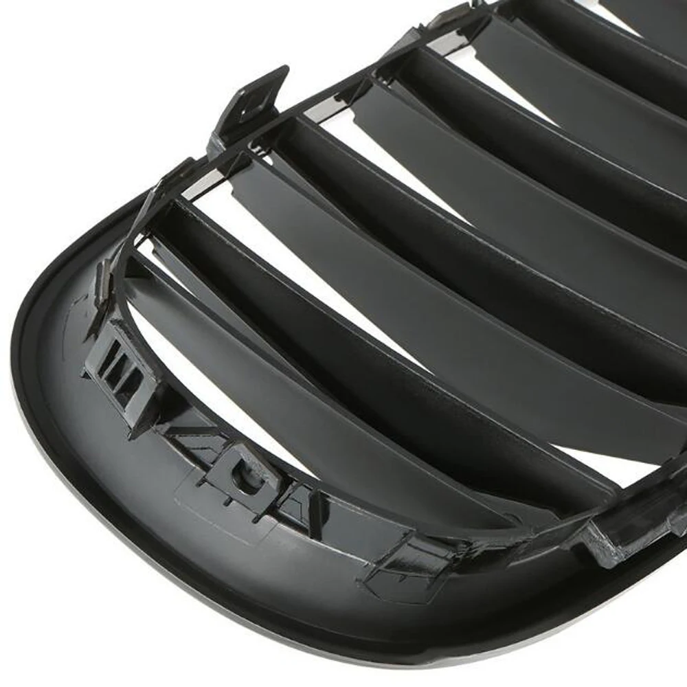 Tanie Czarny błyszczący przedni nerek Sport kratki kaptur maskownica do bmw E60 E61 2003 2004 2005 2006 2007 2008 2009 M5 525i 528i 528xi 530i
