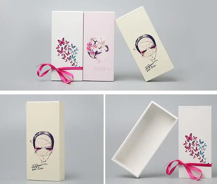 Дизайн, Подарочная коробка с крафт-ящиком, косметический флакон духов, упаковочная коробка, красивый большой размер, ящик для крафт-парика, Упаковочная бумажная коробка