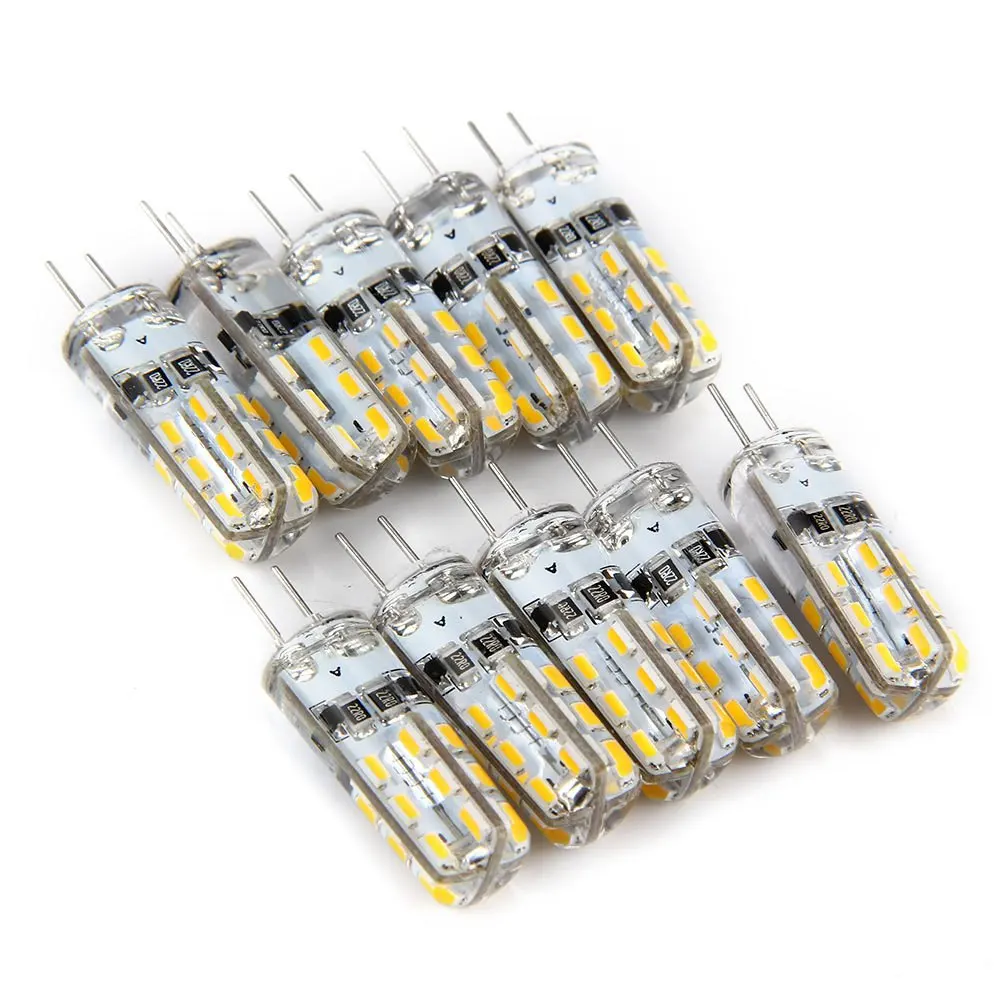 Hot 10 PCS/Lot 1W G4 LED Lamp DC 12V Bulb White/Warm White G4 Light