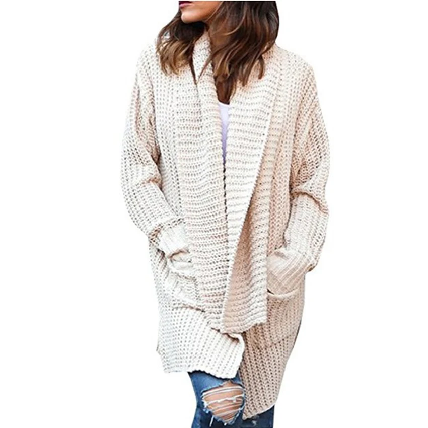 Горячая Распродажа зимние кардиганы женские свитера Pull Femme Hiver длинный рукав