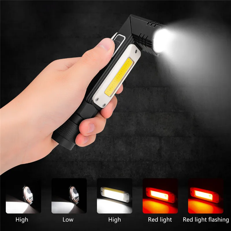 SANYI Flash светильник фонарь светодиодный фонарь встроенный аккумулятор USB перезаряжаемый портативный фонарь 5 режимов супер яркий походный светильник