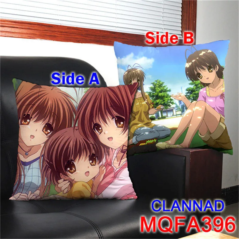 Новинка года пользовательские Clannad Декоративные подушки 45x45 см мягкие квадратный две стороны печатных Подушки детские для Clannad аниме Вентиляторы подарки