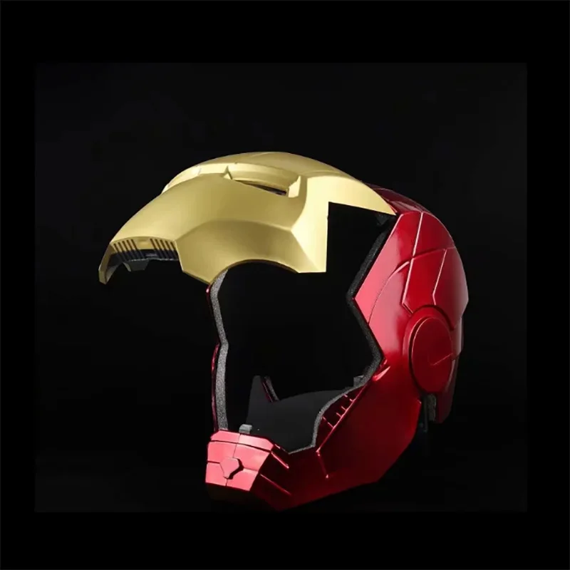 Marvel Avengers Iron Man Helmet 1:1 Replica Mask PVC Action Figure Cosplay Light Led Model Toy Gift image 4
