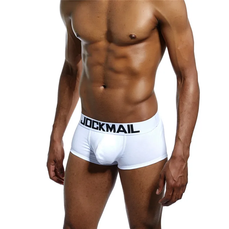 JOCKMAIL Брендовое Мужское нижнее белье трусы Боксеры Гей пенис мешок cueca calzoncillos hombre мужские шорты-боксеры пижамы трусики для женщин