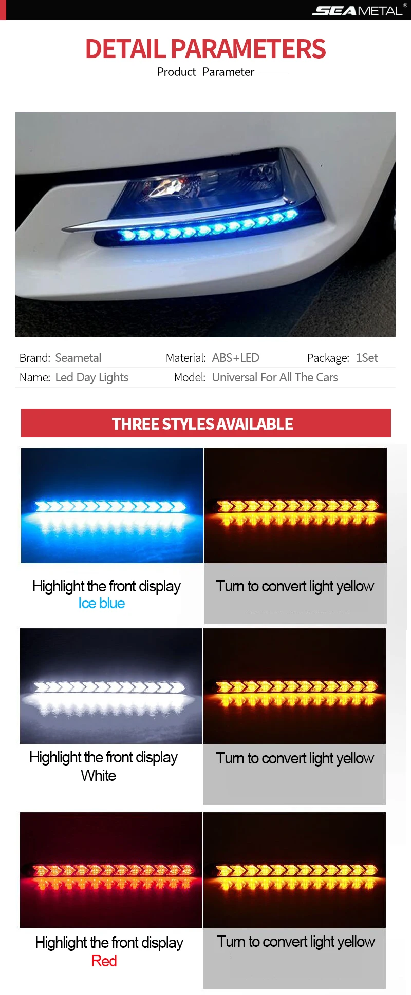 СВЕТОДИОДНЫЙ Автомобильный DRL 12 в дневные ходовые огни, автомобильные поворотные сигнальные лампы, Универсальный Водонепроницаемый Дневной светильник, поворотный светильник, яркий светильник в сборе