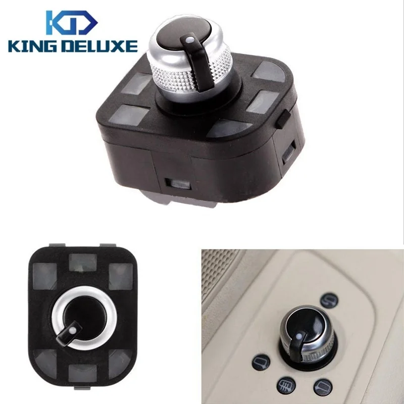 

Chrome Knob Side Mirror Rear View Control Switch For AUDI A4 S4 B6 A6 S6 Quattro Q7 R8 TT KING DELUXE *W018